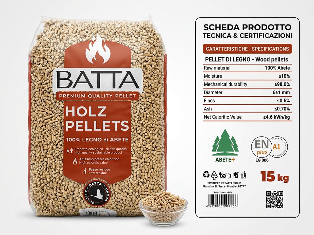 Holz Pellet Premium Batta Ideale Legno